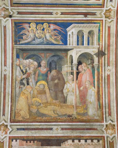 Der Tod des heiligen Martin, aus dem Leben des heiligen Martin, ca. 1322-26 von Simone Martini